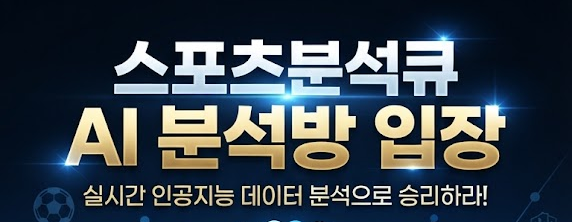 스포츠분석큐 AI 분석방 입장